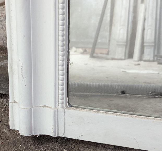 Trumeau de style Louis XVI à la frise de perle et aux coins arrondis Trumeau de style Louis XVI à la frise de perle et aux coins arrondis-4