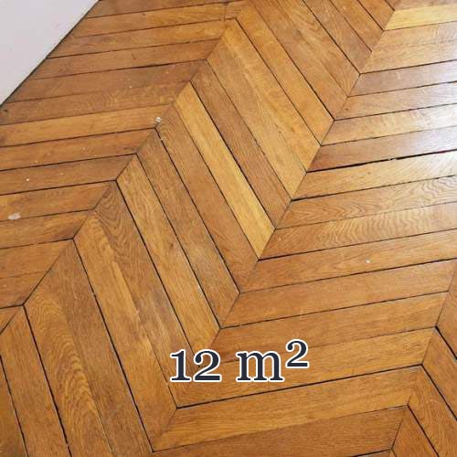 Lot de 12 m² de parquet point de Hongrie en chêne
