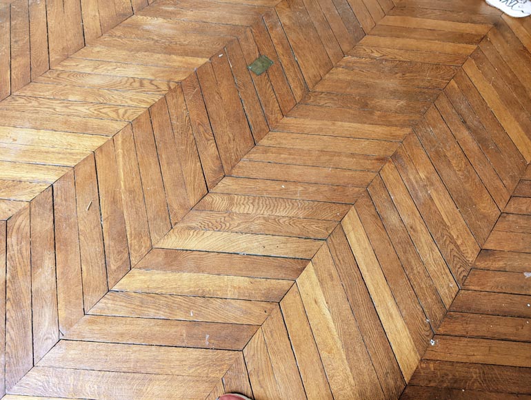 Lot de 12 m² de parquet point de Hongrie en chêne Lot de 12 m² de parquet point de Hongrie en chêne-3