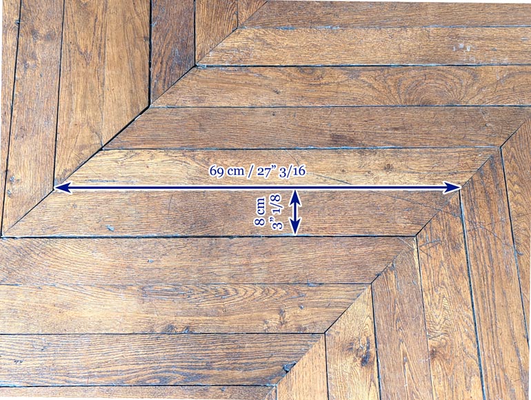 Lot d'environ 10 m² de parquet en point de hongrie Lot d'environ 10 m² de parquet en point de hongrie-6