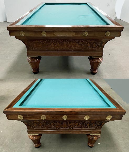 Billard avec marqueterie d’époque Louis-Philippe Billard avec marqueterie d’époque Louis-Philippe-1