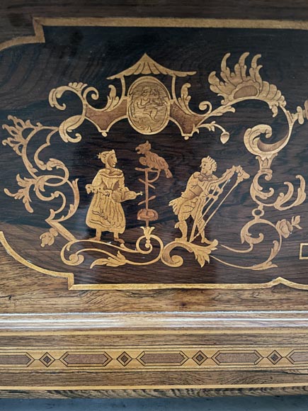 Billard avec marqueterie d’époque Louis-Philippe Billard avec marqueterie d’époque Louis-Philippe-8