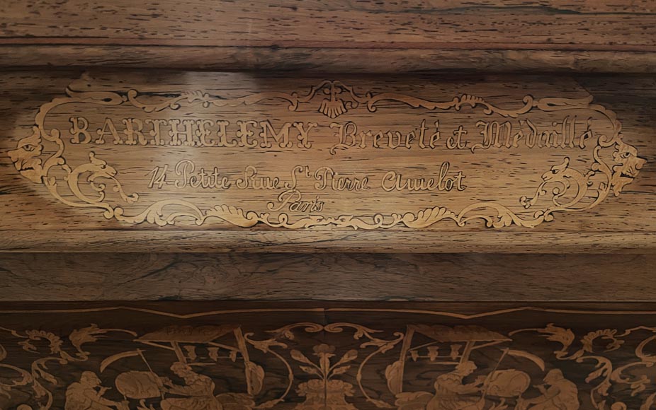 Billard avec marqueterie d’époque Louis-Philippe Billard avec marqueterie d’époque Louis-Philippe-12