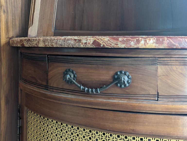 Boiserie de style Art Nouveau en acajou avec cheminée Boiserie de style Art Nouveau en acajou avec cheminée-24