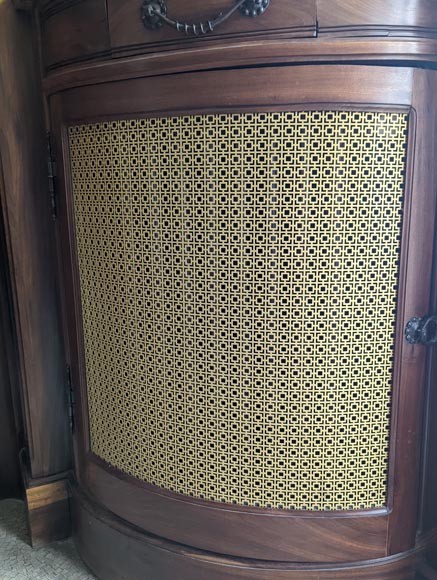 Boiserie de style Art Nouveau en acajou avec cheminée Boiserie de style Art Nouveau en acajou avec cheminée-26