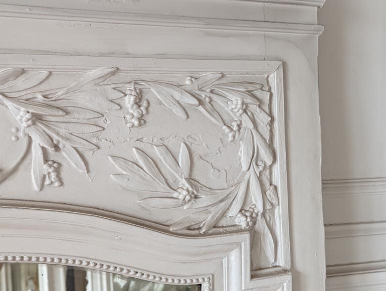 Trumeau de style Napoléon III orné de branches d'oliviers Trumeau de style Napoléon III orné de branches d'oliviers-2