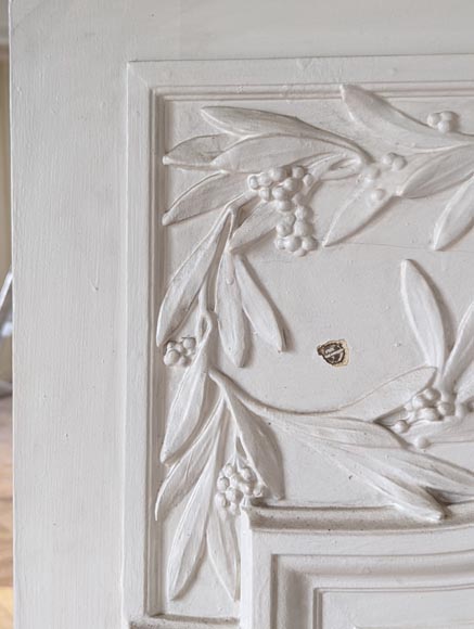 Trumeau de style Napoléon III orné de branches d'oliviers Trumeau de style Napoléon III orné de branches d'oliviers-3