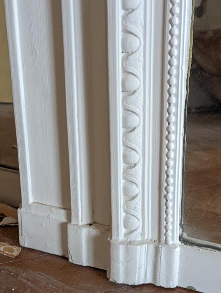 Trumeau de style Napoléon III décoré d'une guirlande de fleurs Trumeau de style Napoléon III décoré d'une guirlande de fleurs-5