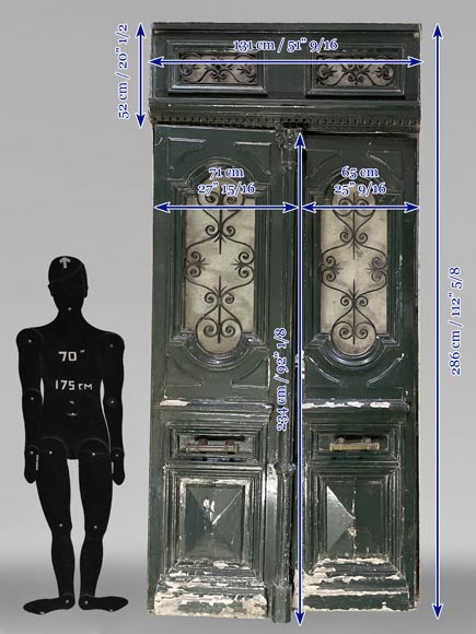 Porte cochère avec grille en fonte Porte cochère avec grille en fonte-19