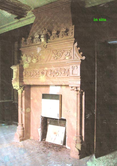 Importante cheminée de style Néo-Renaissance en terre cuite Importante cheminée de style Néo-Renaissance en terre cuite-9