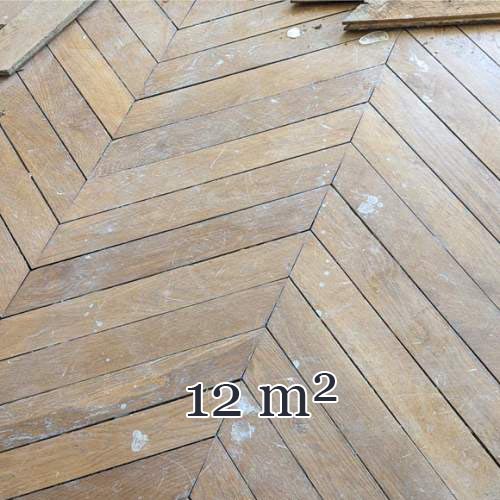 Lot de 12 m² de parquet Point de Hongrie