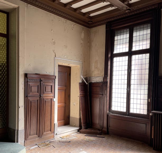 Pièce de boiserie de style Napoléon III en acajou Pièce de boiserie de style Napoléon III en acajou-7