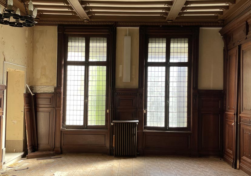 Pièce de boiserie de style Napoléon III en acajou Pièce de boiserie de style Napoléon III en acajou-8