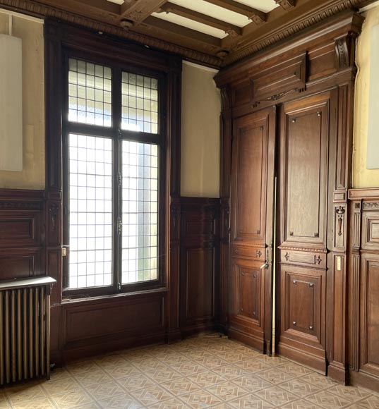 Pièce de boiserie de style Napoléon III en acajou Pièce de boiserie de style Napoléon III en acajou-9