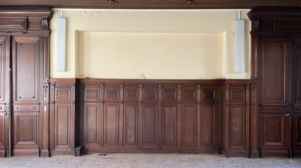 Pièce de boiserie de style Napoléon III en acajou Pièce de boiserie de style Napoléon III en acajou-11