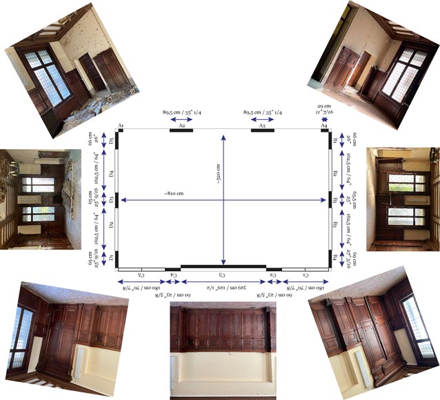 Pièce de boiserie de style Napoléon III en acajou Pièce de boiserie de style Napoléon III en acajou-13