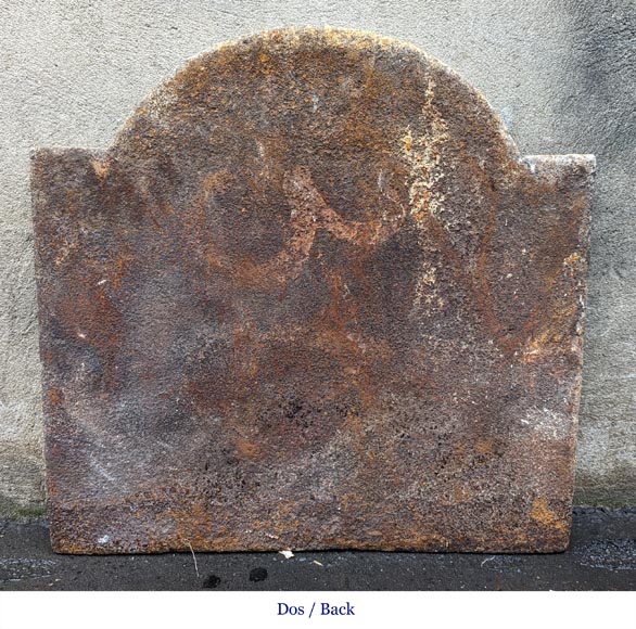 Plaque de cheminée aux armes de France et ornée de la devise « Seul contre tous » Plaque de cheminée aux armes de France et ornée de la devise « Seul contre tous »-5