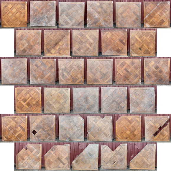 Environ 35 m² de parquet Versailles en chêne, XVIIIe siècle Environ 35 m² de parquet Versailles en chêne, XVIIIe siècle-4