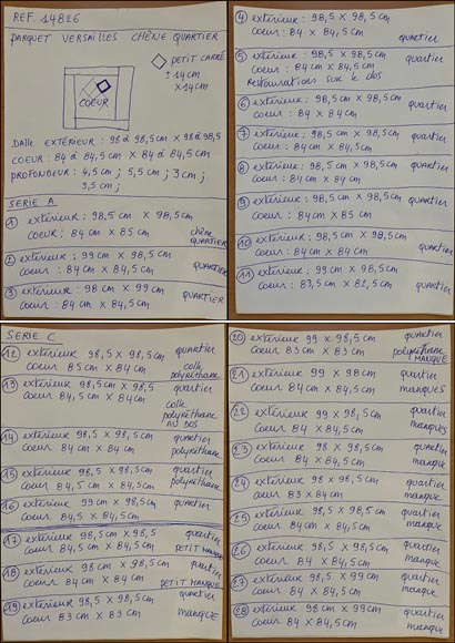 Environ 75 m² de parquet Versailles en chêne, XVIIIe siècle Environ 75 m² de parquet Versailles en chêne, XVIIIe siècle-8