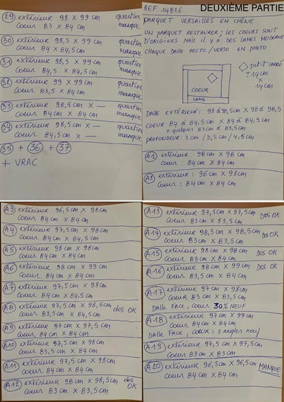 Environ 75 m² de parquet Versailles en chêne, XVIIIe siècle Environ 75 m² de parquet Versailles en chêne, XVIIIe siècle-9