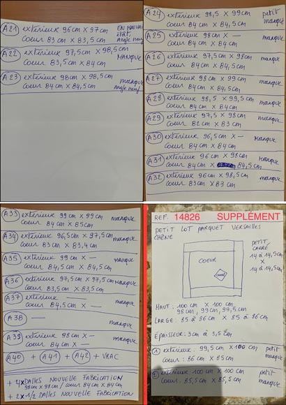 Environ 75 m² de parquet Versailles en chêne, XVIIIe siècle Environ 75 m² de parquet Versailles en chêne, XVIIIe siècle-10