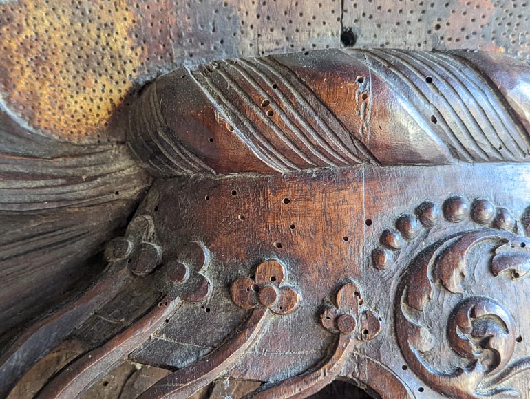 Dessus de cheminée aux armoiries des Vansittart et Crosbie Dessus de cheminée aux armoiries des Vansittart et Crosbie-4