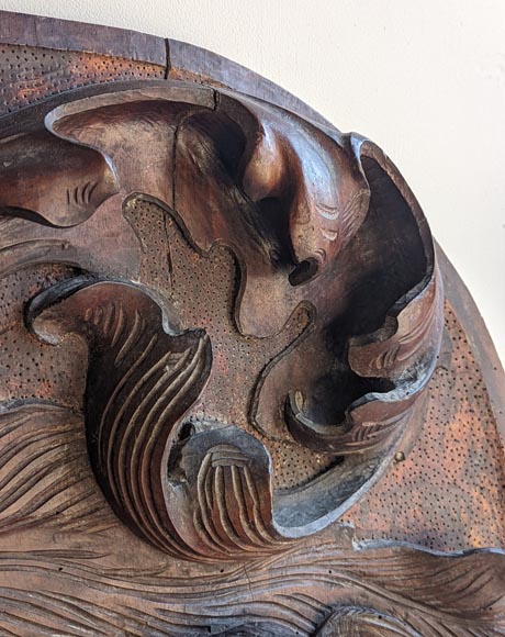 Dessus de cheminée aux armoiries des Vansittart et Crosbie Dessus de cheminée aux armoiries des Vansittart et Crosbie-5