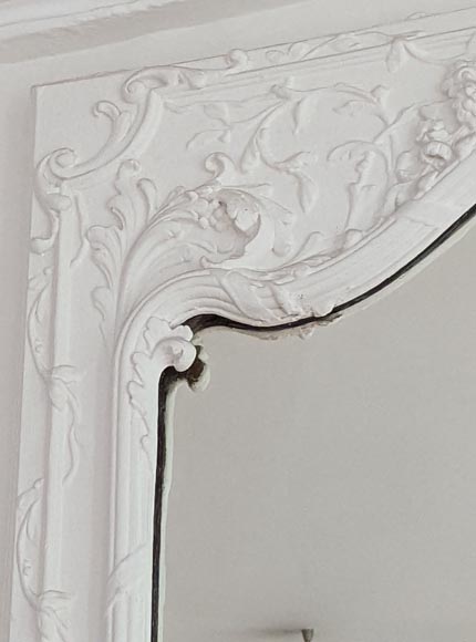 Grand trumeau de style Napoléon III à la guirlande de lière Grand trumeau de style Napoléon III à la guirlande de lière-4