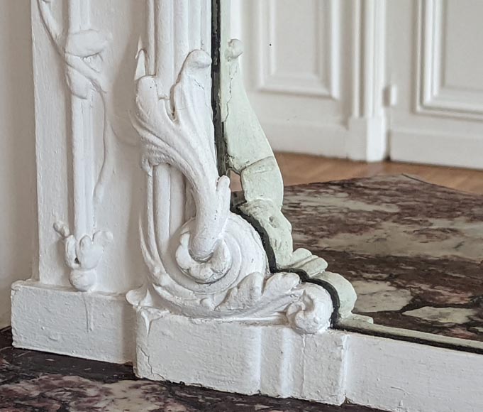 Grand trumeau de style Napoléon III à la guirlande de lière Grand trumeau de style Napoléon III à la guirlande de lière-6