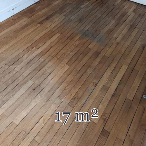Lot de 17 m² de parquet linéaire en chêne