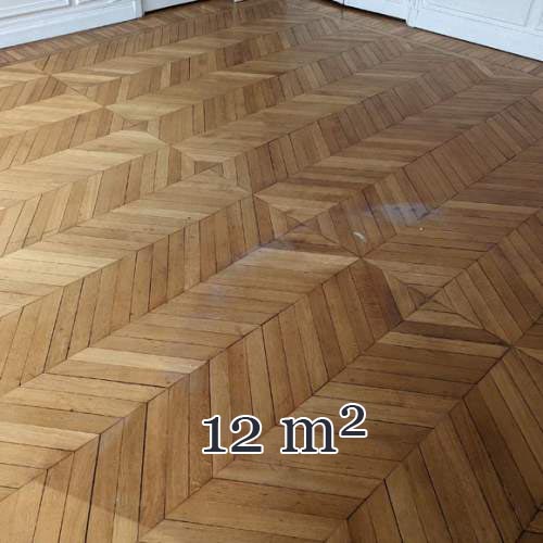 Lot de 12 m² de parquet point de Hongrie