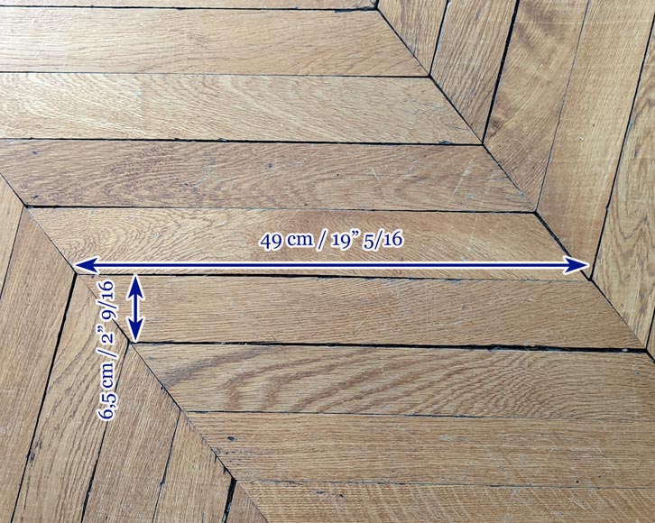 Lot de 15 m² de parquet point de Hongrie en chêne Lot de 15 m² de parquet point de Hongrie en chêne-5