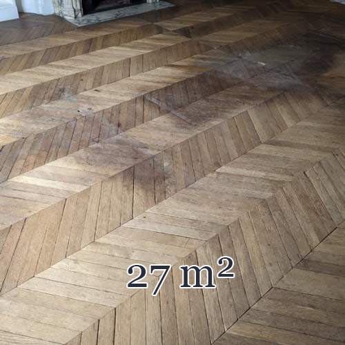 Lot de 27 m² de parquet point de Hongrie