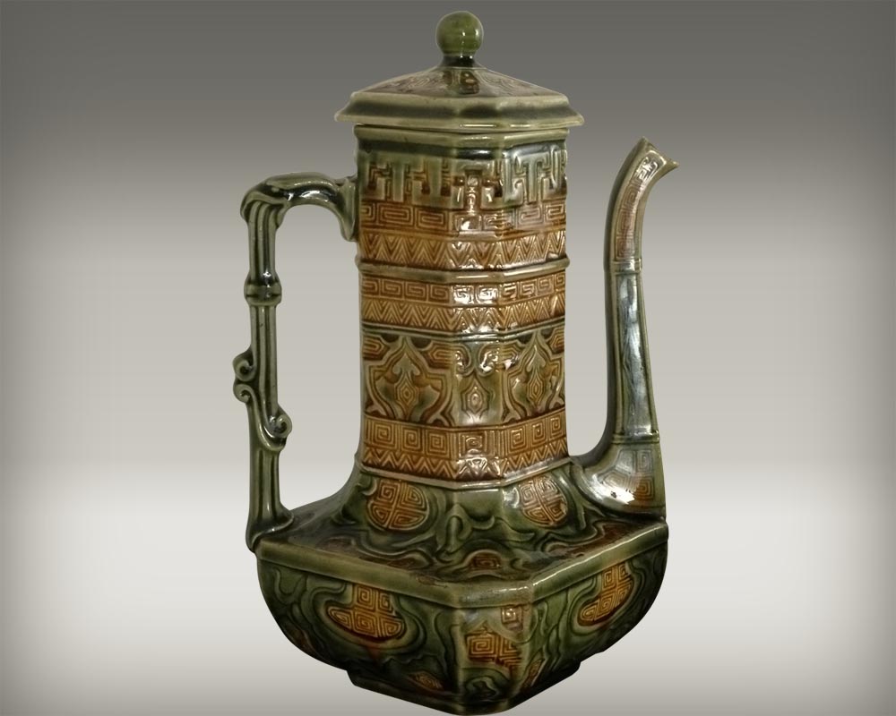 MANUFACTURE DE CHOISY LE ROI, Service à café et à thé orientalisant MANUFACTURE DE CHOISY LE ROI, Service à café et à thé orientalisant-3