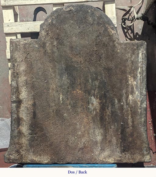 Plaque de cheminée aux armes de France, avec une tête d'Apollon et la dépouille d'un lion Plaque de cheminée aux armes de France, avec une tête d'Apollon et la dépouille d'un lion-17