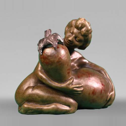 François-Rupert CARABIN, Femme à la coloquinte, vers 1900