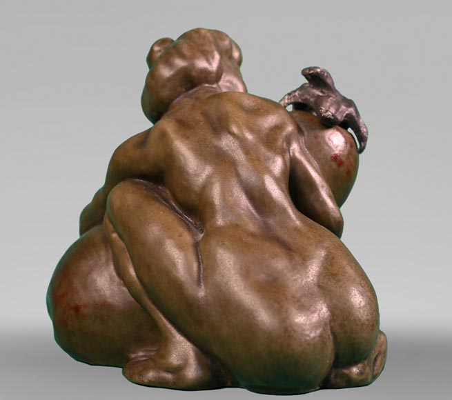 François-Rupert CARABIN, Femme à la coloquinte, vers 1900 François-Rupert CARABIN, Femme à la coloquinte, vers 1900-1