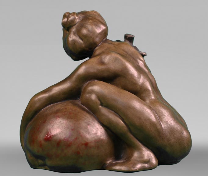 François-Rupert CARABIN, Femme à la coloquinte, vers 1900 François-Rupert CARABIN, Femme à la coloquinte, vers 1900-2