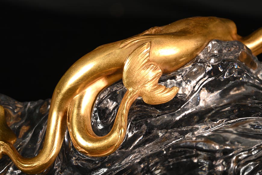 Cristallerie BACCARAT, Encrier La Vague, 1909  Cristallerie BACCARAT, Encrier La Vague, 1909 -4