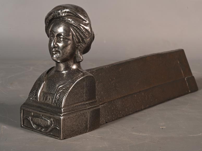 Paire de chenêts aux odalisques Paire de chenêts aux odalisques-1