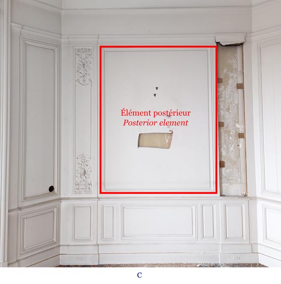 Pièce de boiserie de style Louis XV Pièce de boiserie de style Louis XV-3