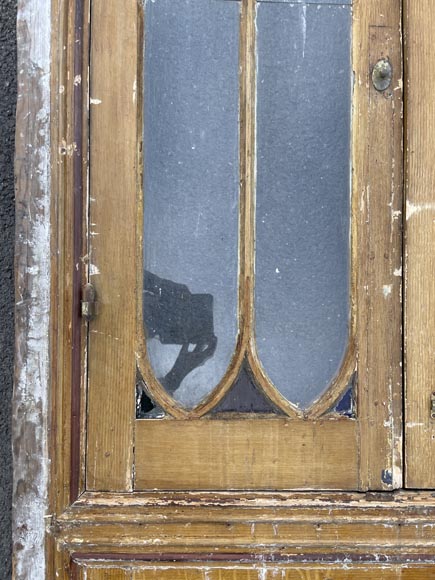 Paire de triples portes avec châssis vitré – vers 1900 Paire de triples portes avec châssis vitré – vers 1900-7