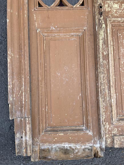 Paire de triples portes avec châssis vitré – vers 1900 Paire de triples portes avec châssis vitré – vers 1900-8