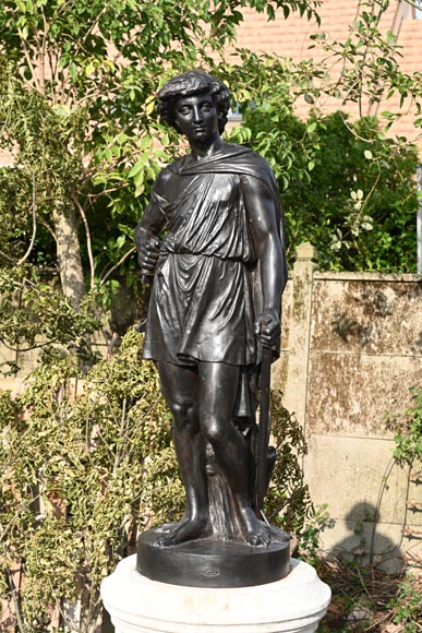 Mathurin MOREAU pour la FONDERIE DU VAL D’OSNE, “Les Quatre Saisons”, série de 4 statues en fonte représentant des allégories du printemps, de l'été, de l’automne et de l’hiver Mathurin MOREAU pour la FONDERIE DU VAL D’OSNE, “Les Quatre Saisons”, série de 4 statues en fonte représentant des allégories du printemps, de l'été, de l’automne et de l’hiver-7