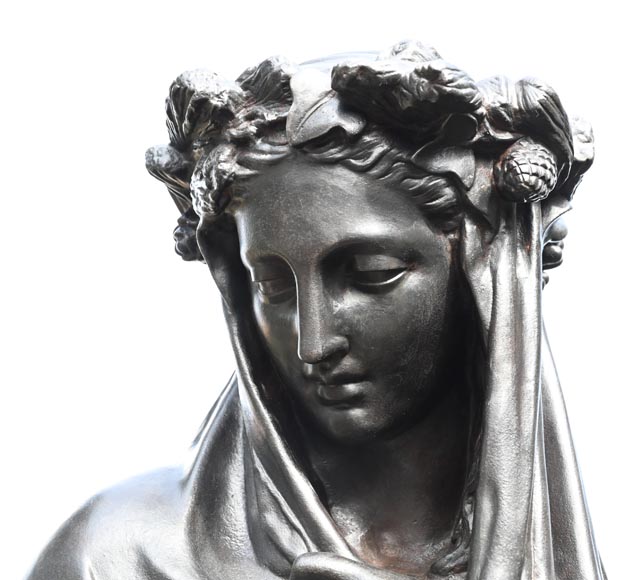 Mathurin MOREAU pour la FONDERIE DU VAL D’OSNE, “Les Quatre Saisons”, série de 4 statues en fonte représentant des allégories du printemps, de l'été, de l’automne et de l’hiver Mathurin MOREAU pour la FONDERIE DU VAL D’OSNE, “Les Quatre Saisons”, série de 4 statues en fonte représentant des allégories du printemps, de l'été, de l’automne et de l’hiver-17