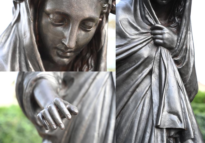 Mathurin MOREAU pour la FONDERIE DU VAL D’OSNE, “Les Quatre Saisons”, série de 4 statues en fonte représentant des allégories du printemps, de l'été, de l’automne et de l’hiver Mathurin MOREAU pour la FONDERIE DU VAL D’OSNE, “Les Quatre Saisons”, série de 4 statues en fonte représentant des allégories du printemps, de l'été, de l’automne et de l’hiver-18