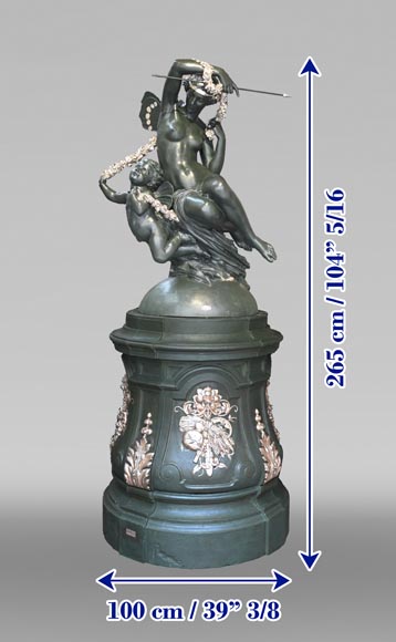 Mathurin Moreau pour la fonderie du Val d’Osne, La Fée aux fleurs, fin du XIXe siècle Mathurin Moreau pour la fonderie du Val d’Osne, La Fée aux fleurs, fin du XIXe siècle-10