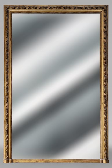 Trumeau doré de style Louis XVI au décor perlé Trumeau doré de style Louis XVI au décor perlé-0