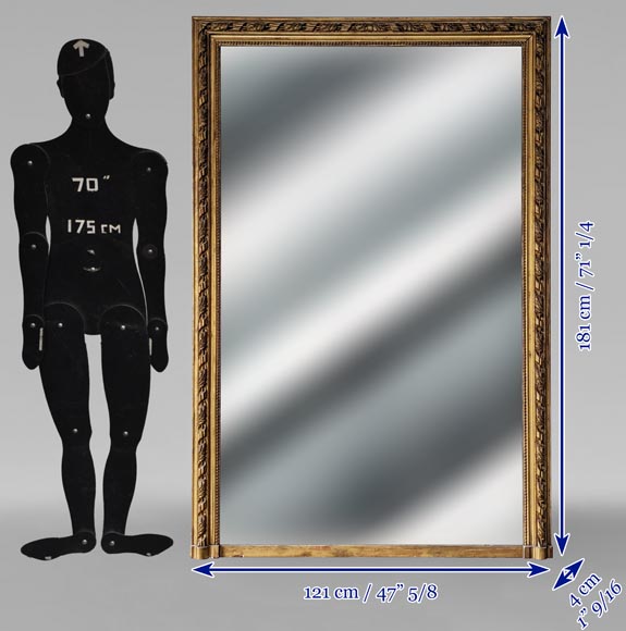 Trumeau doré de style Louis XVI au décor perlé Trumeau doré de style Louis XVI au décor perlé-5