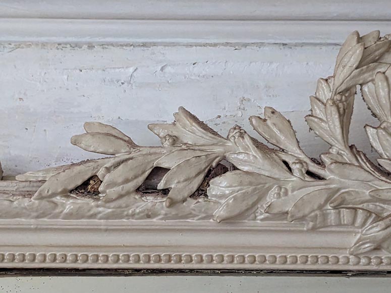 Trumeau de style Louis XVI décoré d'une double couronne de laurier Trumeau de style Louis XVI décoré d'une double couronne de laurier-3